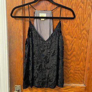 Black Anthropologie Sleeveless Party Top